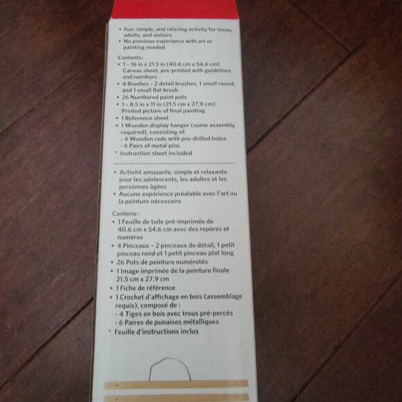 Artist’s Loft Paint-by-Number Kit Snowy Town Scene 16x20 Canvas 44 pcs - Picture 7 of 7